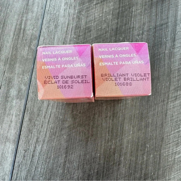 MARY KAY BRILLIANT VIOLET NAIL LACQUER and Vivid Sunburst  • NEW - Picture 3 of 5